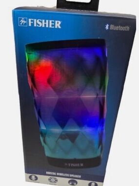 Fisher Crystal Bluetooth Speaker with Color-Changing LEDs - Multicolor